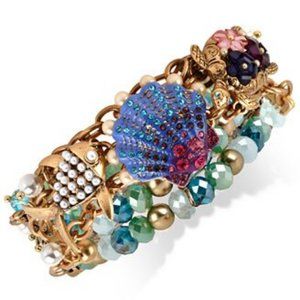 BETSY JOHNSON INTO THE BLUE STRETCH BRACELET (retired)- New with tags and box.